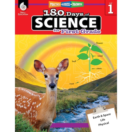 Shell Education Shell Education 180 Days of Science Book, Grade 1 51407